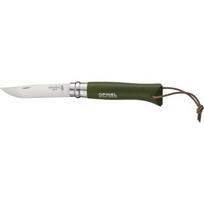 Peilis Opinel Colorama 08 Inox Grab Khaki, su dirželiu