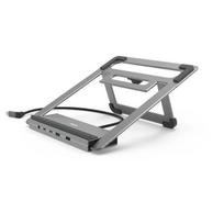 Hama Connect2Office stovintis USB-C dokingų stotis ir nešiojamojo kompiuterio stovas (12 prievadų)