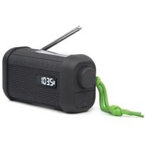 Nešiojama radija - MUSE - MH-08MB - Dynamo/Saulės maitinimas - Bluetooth/NFC - Šviesa/Sireną/Laikrodis