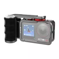 Metalinis apsauginis korpusas su Puluz rankena, skirtas DJI Osmo Action 5 Pro / Action 4 / Action 3