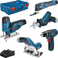 Bosch 12V Profi komplekts 5 gab. GSR+GST+GOP+GKS+GSA | 0615A0017C | 4059952570037
