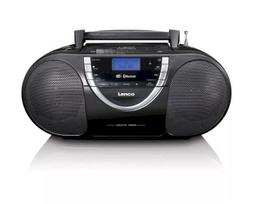 Radijo grotuvas Lenco Lenco DAB+-radijo imtuvas/boombox SCD-6900, kasetės grotuvė, CD/MP3 grotuvas, FM, DAB+, Black | SCD-600 | 8711902065111