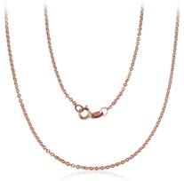 Auksinė grandinėlė Anchor 1.4 mm , briaunų apdirbimas deimantu, 45, 1.45 g, Raudonas Auksas 585 praba