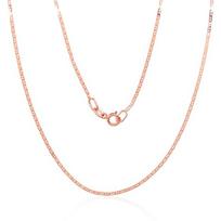 Auksinė grandinėlė Marina 1.1 mm , briaunų apdirbimas deimantu, 40, 1.11 g, Raudonas Auksas 585 praba
