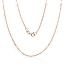 Auksinė grandinėlė Marina 1.1 mm , briaunų apdirbimas deimantu, 55, 1.42 g, Raudonas Auksas 585 praba