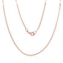 Auksinė grandinėlė Marina 1.1 mm , briaunų apdirbimas deimantu, 55, 1.48 g, Raudonas Auksas 585 praba