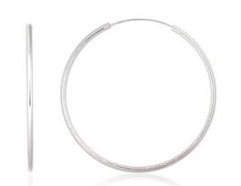 Sidabriniai auskarai –žiedai, 4.9 g, Sidabras 925 praba