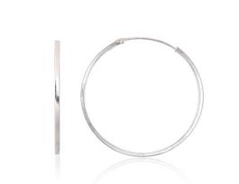 Sidabriniai auskarai –žiedai, 2.5 g, Sidabras 925 praba