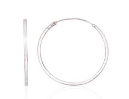 Sidabriniai auskarai –žiedai, 4.4 g, Sidabras 925 praba