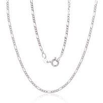 Sidabrinė grandinėlė Figaro 1,8 mm , briaunų apdirbimas deimantu, 45, 2.8 g, Sidabras 925 praba, rodis (padengti)