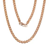 Sidabrinė grandinėlė Crandmother 3.1 mm , briaunų apdirbimas deimantu, 50, 8.8 g, Sidabras 925 praba, raudonas auksas (padengti)