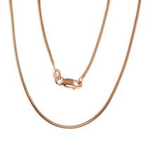 Sidabrinė grandinėlė Snake 1,5 mm, 40, 3.7 g, Sidabras 925 praba, raudonas auksas (padengti)