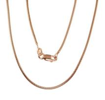 Sidabrinė grandinėlė Snake 1,5 mm, 45, 3.6 g, Sidabras 925 praba, raudonas auksas (padengti)
