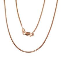 Sidabrinė grandinėlė Snake 1,5 mm, 50, 4 g, Sidabras 925 praba, raudonas auksas (padengti)