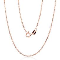 Sidabrinė grandinėlė Anchor 1.2 mm , briaunų apdirbimas deimantu, 40, 2.6 g, Sidabras 925 praba, raudonas auksas (padengti)