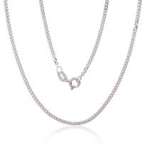 Sidabrinė grandinėlė Curb 2 mm , briaunų apdirbimas deimantu, 55, 4.5 g, Sidabras 925 praba