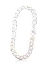 Sidabrinė grandinėlė Curb 7.5 mm, 21, 17 g, Sidabras 925 praba