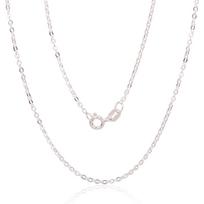 Sidabrinė grandinėlė Anchor round 1 mm , briaunų apdirbimas deimantu, 55, 2.6 g, Sidabras 925 praba