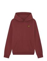 Lyle & Scott - Pullover Hoodie - Džemperis - Burgundiška splava