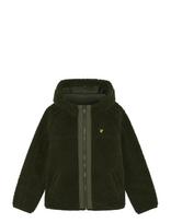 Lyle & Scott - Hooded Sherpa Fleece Jacket - Termo striukė - Žalia