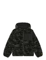 Lyle & Scott - Pixelated Print Reversible Fleece Jacket - Flisinė striukė - Juoda