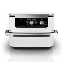 NINJA AF500EUWH fryer, double 10.4 L stand-alone hot air fryer, 2470 W, silver and white