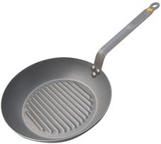 De Buyer Mineral B Element frying pan with grill surface, carbon steel, 26 cm (10-561326)