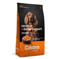 CALIBRA Dog EXPERT+ Adult Sensitive&Derma sausas pašaras suaugusiems šunims jautriai odai, 12 kg