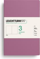 Leuchtturm 1917 Užrašų knygelės Jottbook Pur A5, lygios, lanksčiais viršeliais, tamsiai rožinės, 80 g/m², 3 vnt.