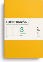 Leuchtturm 1917 Užrašų knygelės Jottbook Pur A5, lygios, lanksčiu viršeliu, geltonos, 80 g/m², 3 vnt.