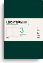 Leuchtturm 1917 Užrašų knygelės Jottbook Pur A5, lygios, lanksčiais viršeliais, tamsiai žalios, 80 g/m², 3 vnt.