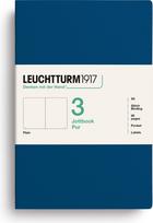 Leuchtturm 1917 Užrašų knygelės Jottbook Pur A5, lygios, lanksčiu viršeliu, indigo, 80 g/m², 3 vnt.