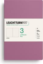 Leuchtturm 1917 Užrašų knygelės taškuotos, lanksčiais viršeliais Jottbook Pur A5, tamsiai rožinės, 80 g/m², 3 vnt.