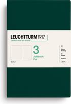 Leuchtturm 1917 Užrašų knygelės taškuotos, lanksčiais viršeliais Jottbook Pur A5, tamsiai žalios, 80 g/m², 3 vnt.