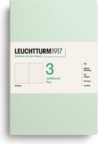 Leuchtturm 1917 Užrašų knygelės taškuotos, lanksčiais viršeliais Jottbook Pur A5, mėtinės, 80 g/m², 3 vnt.