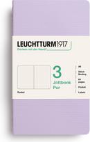 Leuchtturm 1917 Užrašų knygelės taškuotos, lanksčiais viršeliais Jottbook Pur A6, alyvinės, 80 g/m², 3 vnt.