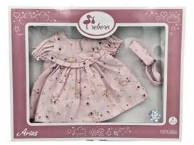 Arias rūbeliai 45 cm lėlytei ir Reborn kūdikėliui – dovanų dėžutėje