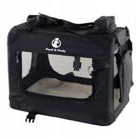Gyvūnų transportavimo krepšys Royal&Petsky DK2-04, M dydis, 58x44x40 cm, juodas