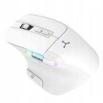 Belaidė pelė Triadyn NEREID, balta, 2 slinkties ratukai, Bluetooth, 3200 DPI