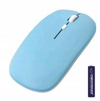 Belaidė Bluetooth optinė pelė E8 - tyli, nešiojamiems kompiuteriams, planšetėms ir Smart TV, mėlyna