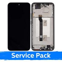 Ekranas skirtas Xiaomi Redmi Note 15 Pro 5G su rėmeliu / Black / (Service Pack)