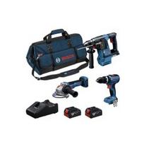 Akumuliatorinių įrankių rinkinys BOSCH 18V GBH+GSB+GWS