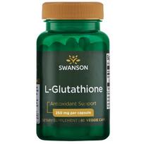 Swanson L-Glutathione, 250mg - 60 kapsulių (Galioja iki 26/11)