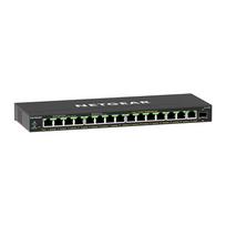 NETGEAR GS316EP Switch 16 Port Gigabit Ethernet LAN PoE Switch Plus (mit 15x PoE+ 180W & 1x SFP, Managed Netzwerk Switch mit IGMP Snooping, QoS, VLAN, lüfterlos) | GS316EP-100PES | 0606449153651