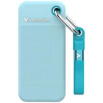 Išorinis diskas Verbatim Pocket SSD 2TB USB-C 3.2 gen.2 Black-Polar Blue 32325 | 32325 | 023942323259