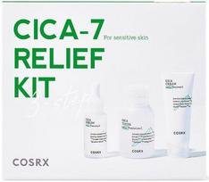 COSRX Pure Fit Cica-7 Kit Skin Care Gift Set korėjietiška veido priemonė sudirgusiai odai