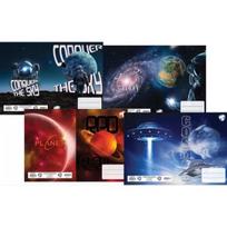 T-Creative: A5 sąsiuvinio viršelis su planetų raštais, 1 vnt., įvairių rūšių