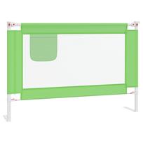vidaXL Apsauginis turėklas vaiko lovai, žalias, 100x25cm, audinys