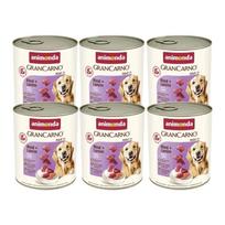 ANIMONDA Grancarno Adult Dog  skonis: jautiena + ėriena 6x800g
