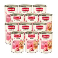 ANIMONDA Cat Carny Adult skonis: jautiena, kalakutiena ir krevetės 12x400g